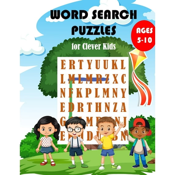 Word Search Puzzles: for Clever Kids 5-10 size: 8.5 x 0.3 x 11 inches, (Paperback)