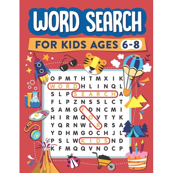 Search and Find Word Search for Kids Ages 6-8: 100 Word Search Puzzles, Book 1, (Paperback)