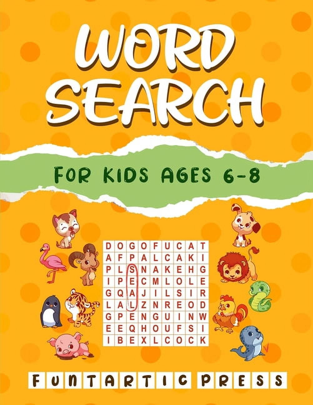 Word Search for Kids Ages 6-8: 80 Large Print Word Search Puzzles to