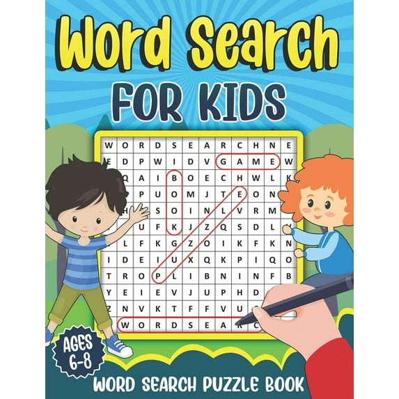 Word Search for Kids Ages 6-8: Word Search Puzzle Book for Kids - Learn Vocabulary and Improve Memory, Logic and Reading Skills, (Paperback)