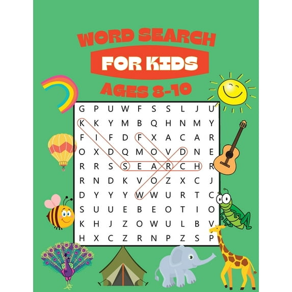 Word Search for Kids Ages 8-10: 100 Awesome Word Search Puzzles With Answers in the End, (Paperback)
