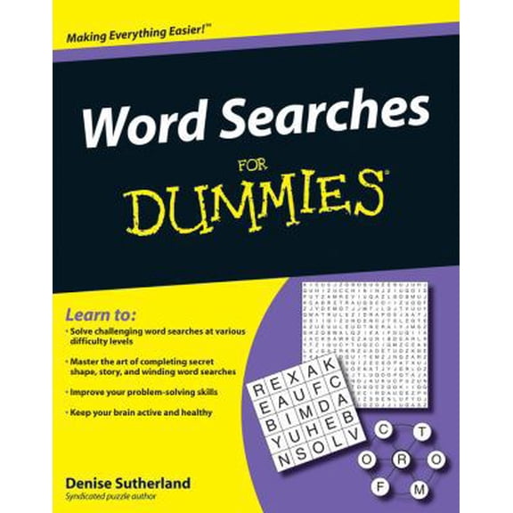 Pre-Owned Word Searches For Dummies (Paperback) 0470453664 9780470453667