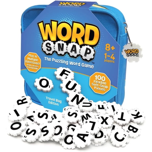 SD Home Product Word Strategy Game with Travel Bag, Word Puzzle for Adults, Family, and Kids, Fun Game, 2 or 4 Players