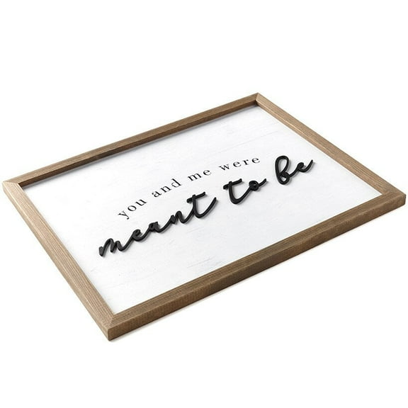 Word Wall Art - Modern Farmhouse Home Wall Decor for Kitchen or Bedroom - Hearts