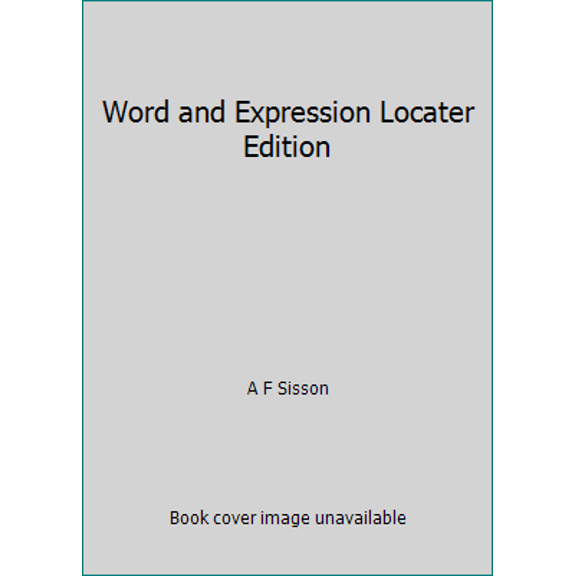 Pre-Owned Word and Expression Locater Edition (Paperback) 0136790658 9780136790655