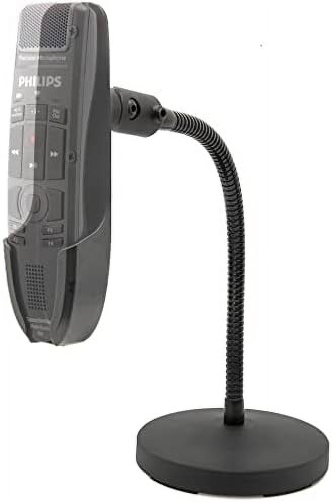 WordFlex Gooseneck Holder Stand Compatible with Nuance PowerMic 4 & Philips SpeechMike Microphones SMP4000, SMP4010, LFH3200, LFH3210, LFH3500, LFH3510, SMP3700, SMP3710, SMP3800 Ease Hand Stress