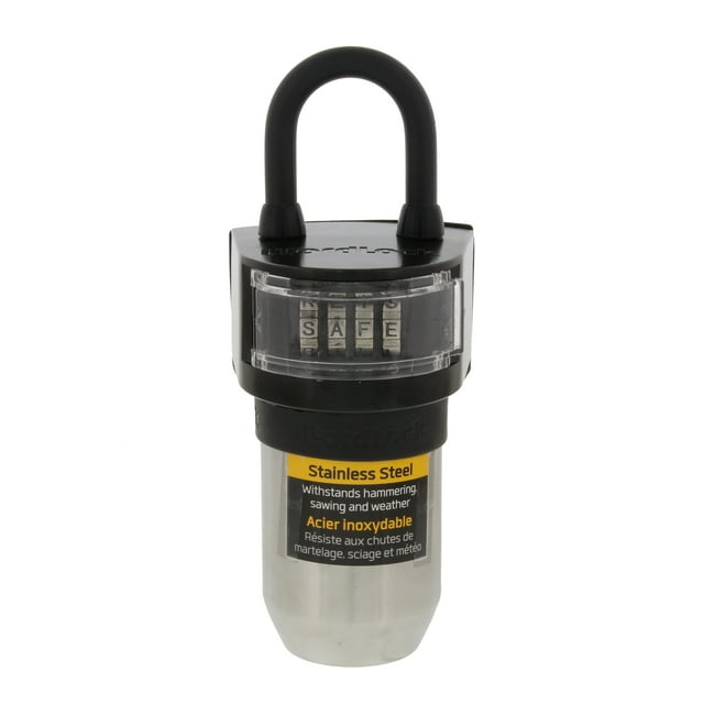 WordLock KS-052-BK 4-Dial Spare Key Lock Box with Resettable Combination