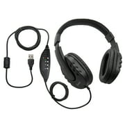 WordMaster Around-The-Ear Deluxe Overhead USB Transcription Headset