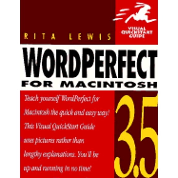 Pre-Owned WordPerfect 3 5 for Macintosh Visual QuickStart Guide (Pre-Owned Paperback 9780201883558) by Rita Lewis