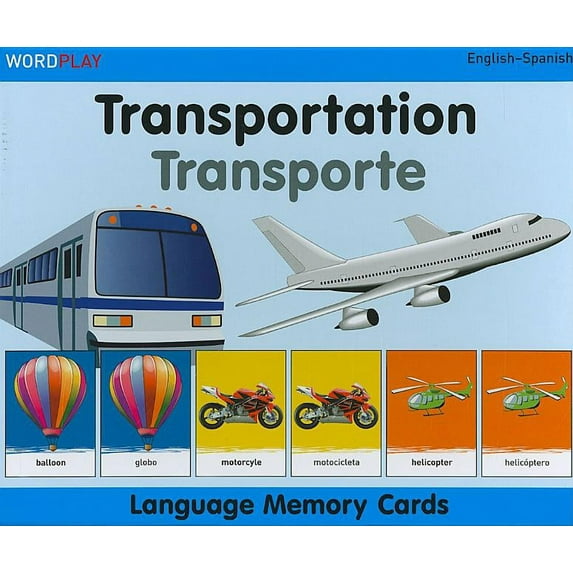 WordPlay: WordPlay Language Memory Cards–Transportation (English–Spanish) (Cards)