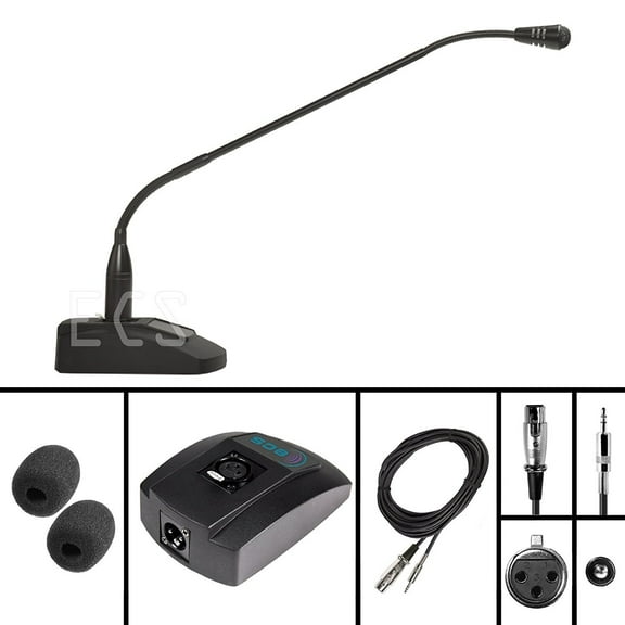 WordSentry Professional Gooseneck 3.5 mm Conference Uni-Directional Cardioid Microphone with Anti-slip base and Adjustable Heavy Duty Metal Design