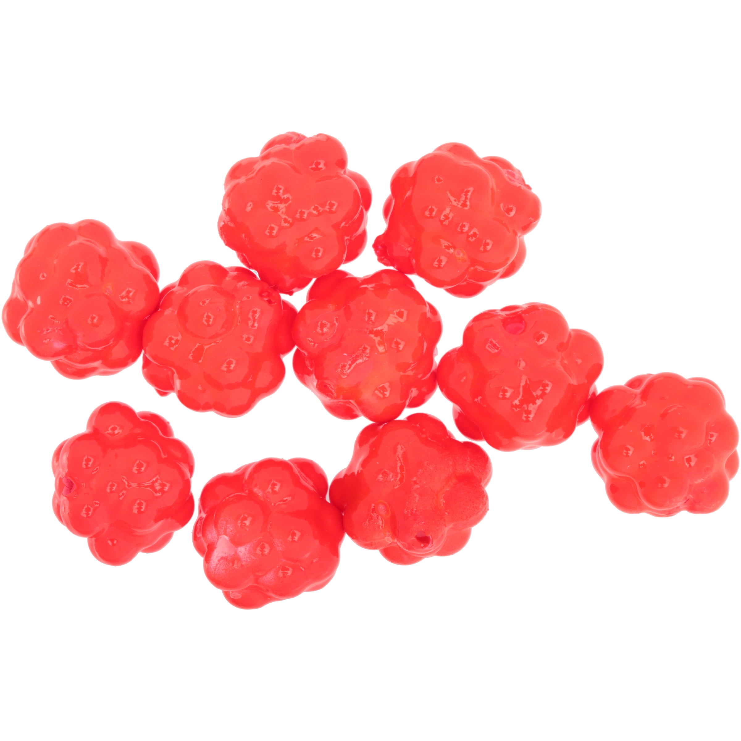 Worden's Lil' Corky Clusters Size 7 Rocket Red Fishing Bait 10 Ct. Carded Pack