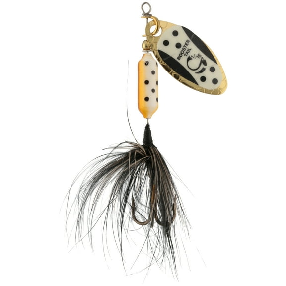 Worden's® Original Glow Tuxedo Blade 1/16 oz. Rooster Tail®, Inline Spinnerbait Fishing Lure