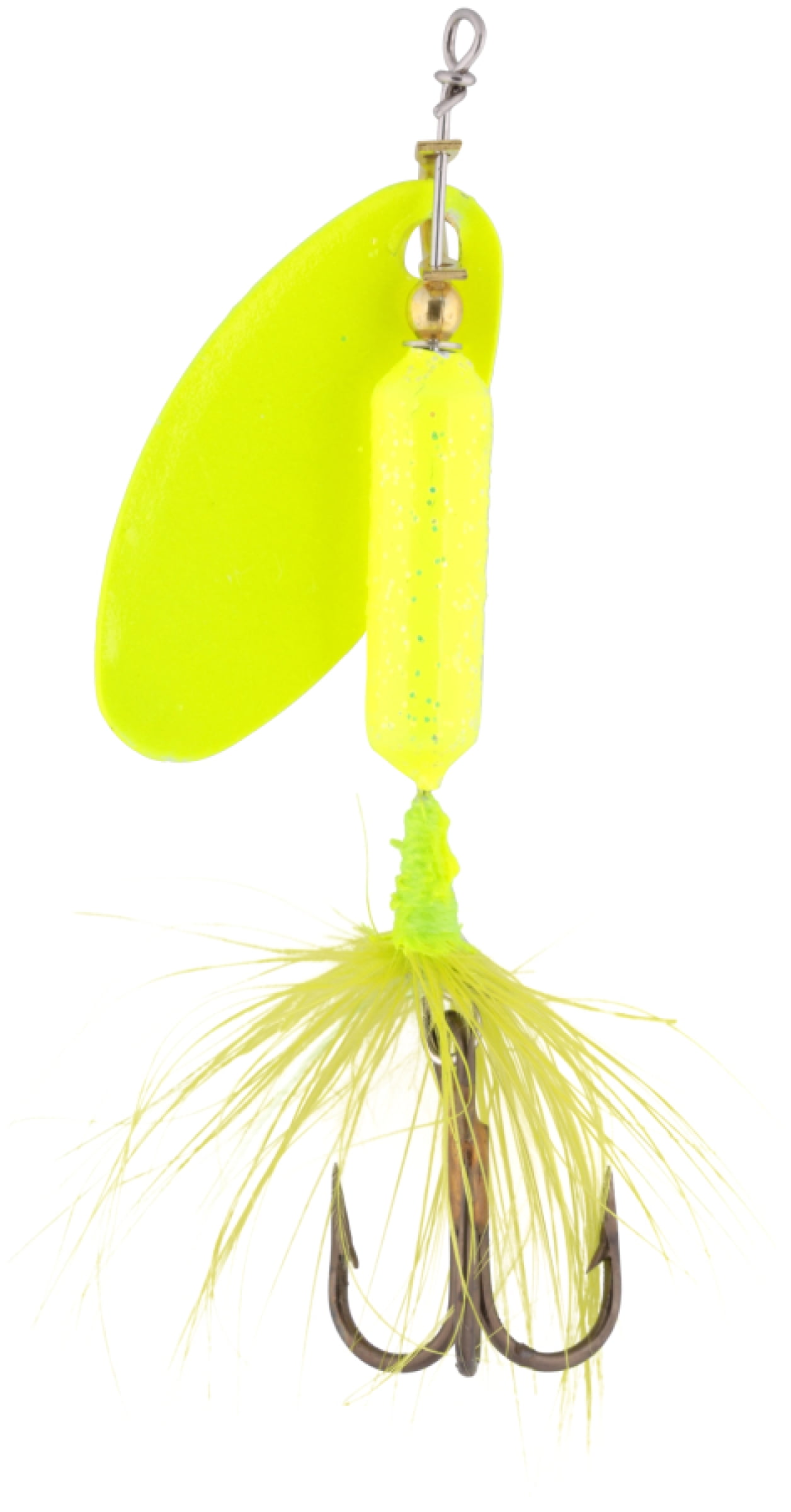 Worden's® Original Rooster Tail®, Inline Spinnerbait Fishing Lure, Glitter  Chartreuse, 1/8 oz 