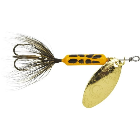Worden's Original Rooster Tail Spinner Lure, 1/16oz, Yellow Coachdog