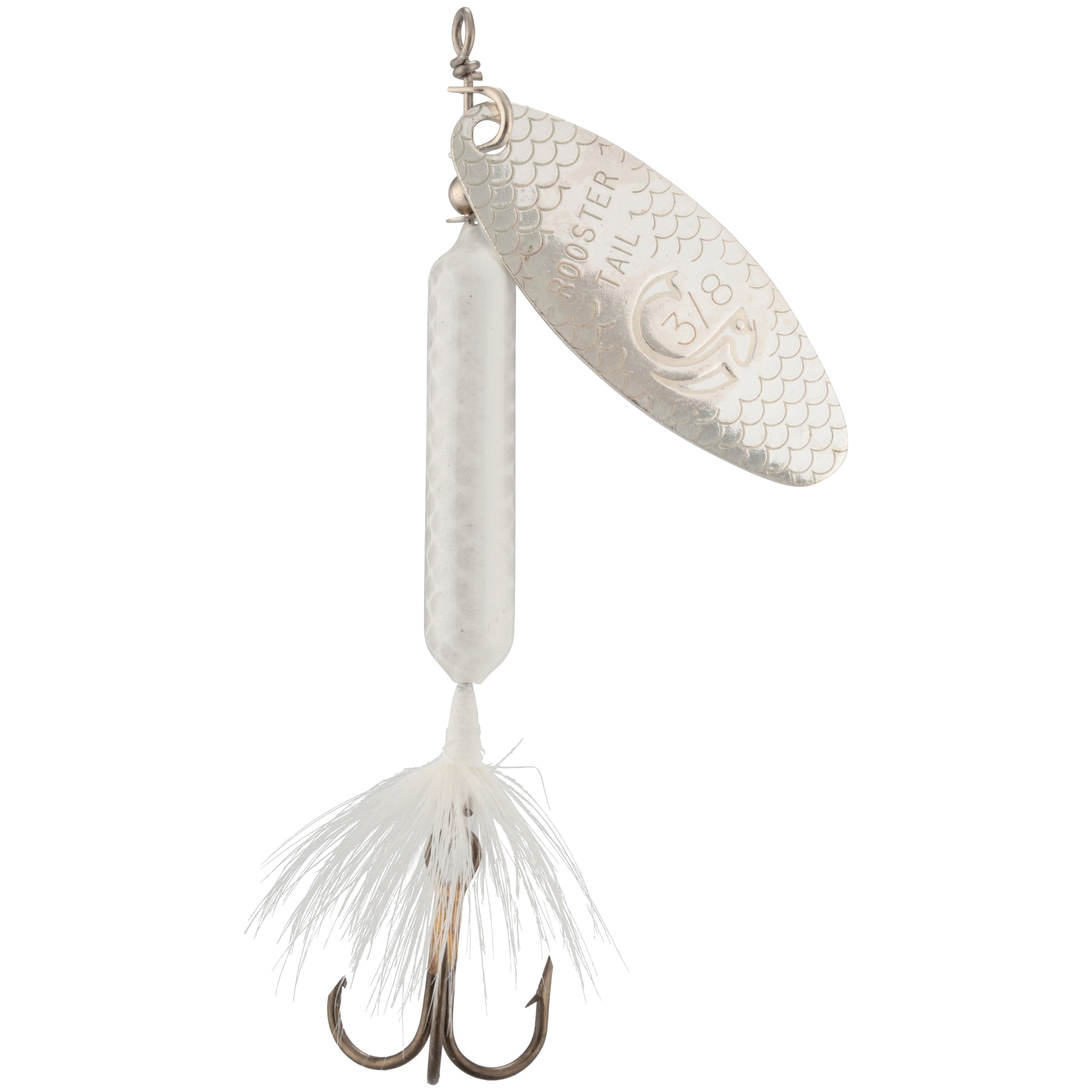 Worden's® Original White Rooster Tail®, Inline Spinnerbait Fishing