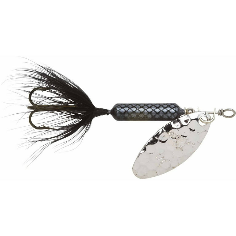 Worden's Rooster Tail, 1/6 oz, Hammered Silver Black