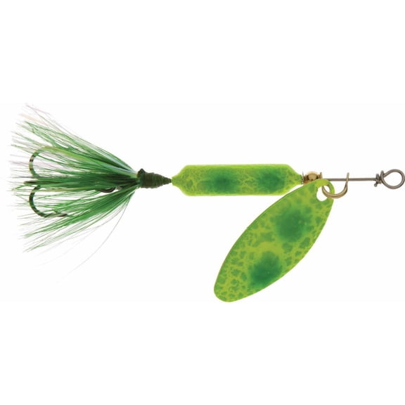 Worden's Rooster Tail, Inline Spinnerbait Fishing Lure, 1/6 oz, Frog Spring