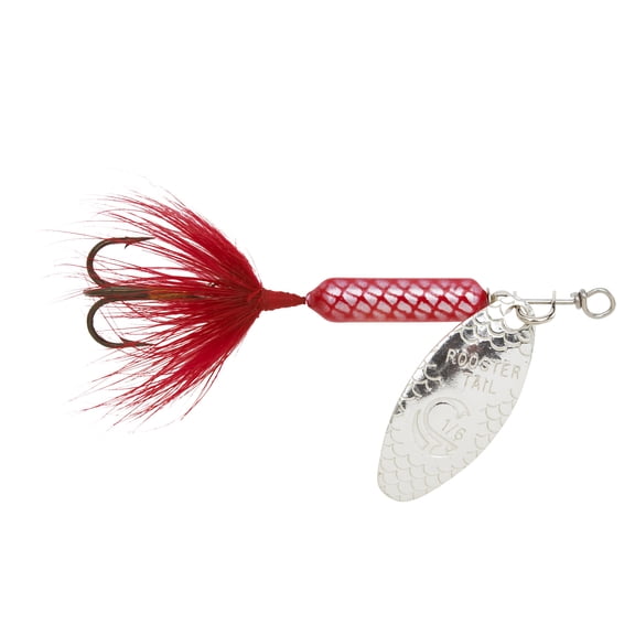Yakima Bait Worden's Original Rooster Tail Spinner Lure, Red, 1/16 oz
