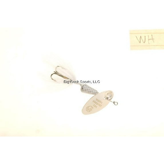 Wordens 454-WH Vibric Rooster Tail Dressed Spinner, 1/8 oz, White