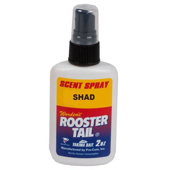 Wordens RTSS.350-SHD Rooster Tail Scent Spray 2OZ spray bottle Shad