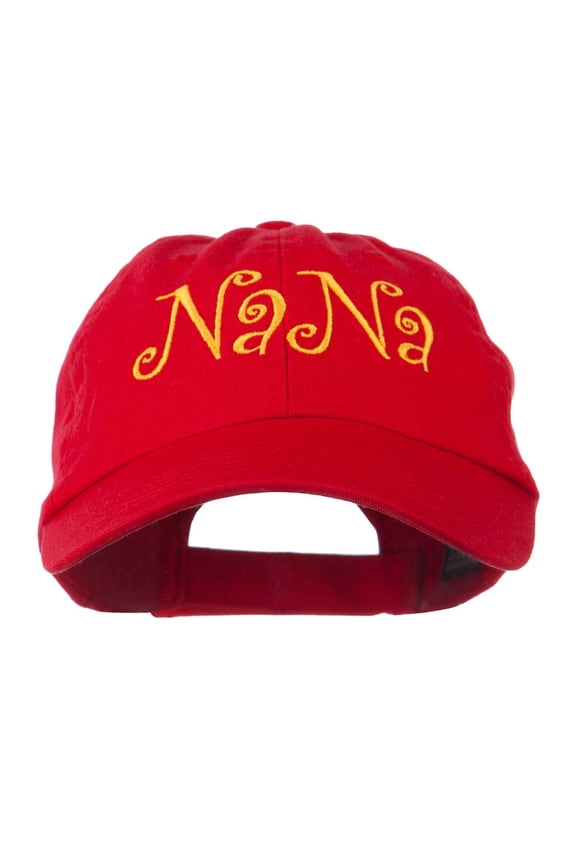 Wording of NaNa Embroidered Cap - Red OSFM