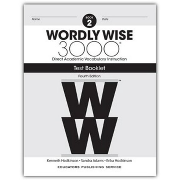 Wordly Wise 3000 Book 2 Tests (4Th Edition; Homeschool Edition)