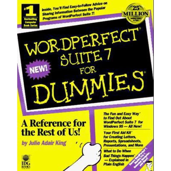 Pre-Owned Wordperfect Suite 7 for Dummies (SERIAL) (Paperback) 156884946X 9781568849461