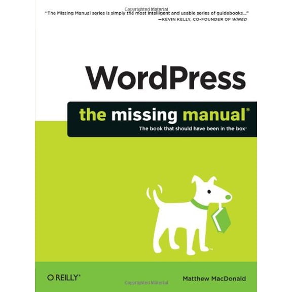 Pre-Owned Wordpress: The Missing Manual (Paperback) by Matthew MacDonald