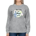 thumbnail image 1 of Words Fail Music Speaks Sweatshirt Women -Smartprints Designs, Female 5X-Large, 1 of 4