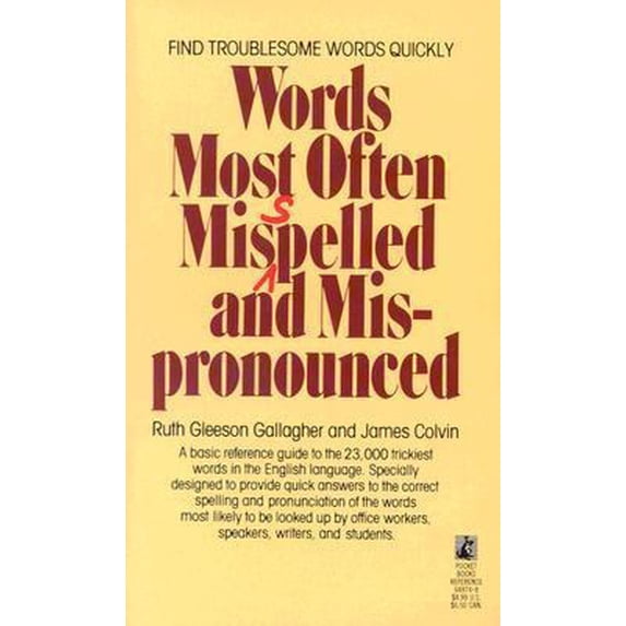 Pre-Owned Words Misspelled (Mass Market Paperback) 0671648748 9780671648749