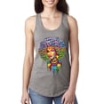 thumbnail image 1 of Words Of Character Strong Black Woman Ethnic Ladies Racerback Tank Top, Heather Grey, Large, 1 of 5