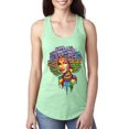 thumbnail image 1 of Words Of Character Strong Black Woman Ethnic Ladies Racerback Tank Top, Mint, Small, 1 of 5
