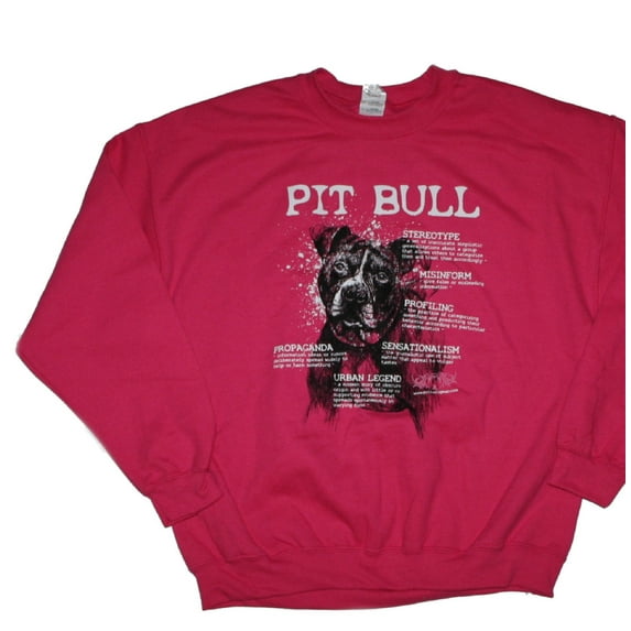 Words Pit Bull Sweatshirt Hoodie Adult, Pitbull Accessories, Pitbull Gifts, Pit Bull Mom, Pit Bull Dad (Large)