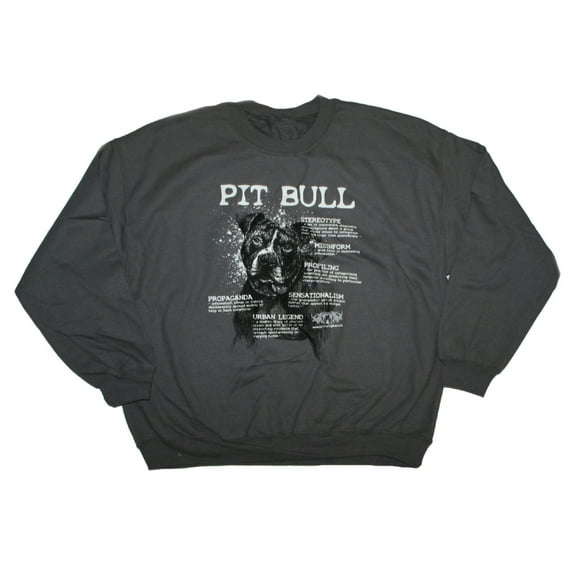 Words Pit Bull Sweatshirt Hoodie Adult, Pitbull Accessories, Pitbull Gifts, Pit Bull Mom, Pit Bull Dad (Small)