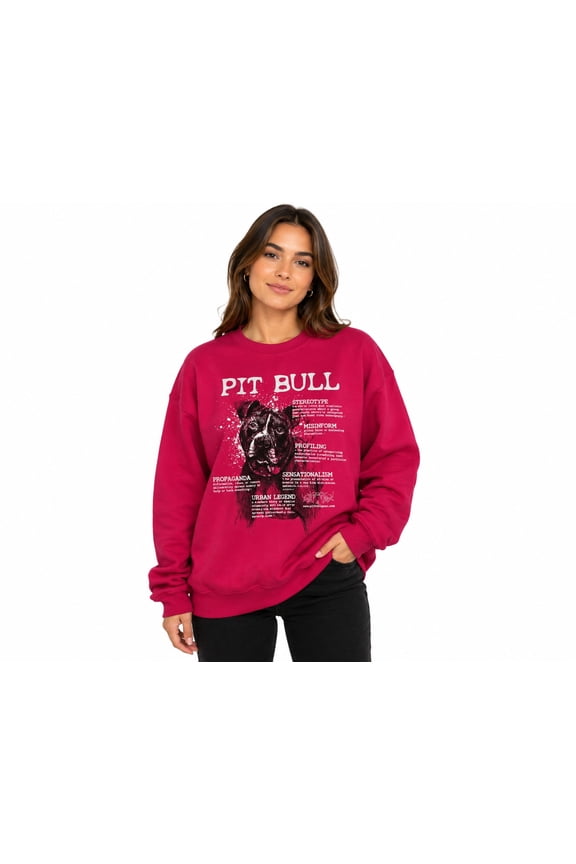 Words Pit Bull Sweatshirt Hoodie Adult, Pitbull Accessories, Pitbull Gifts, Pit Bull Mom, Pit Bull Dad
