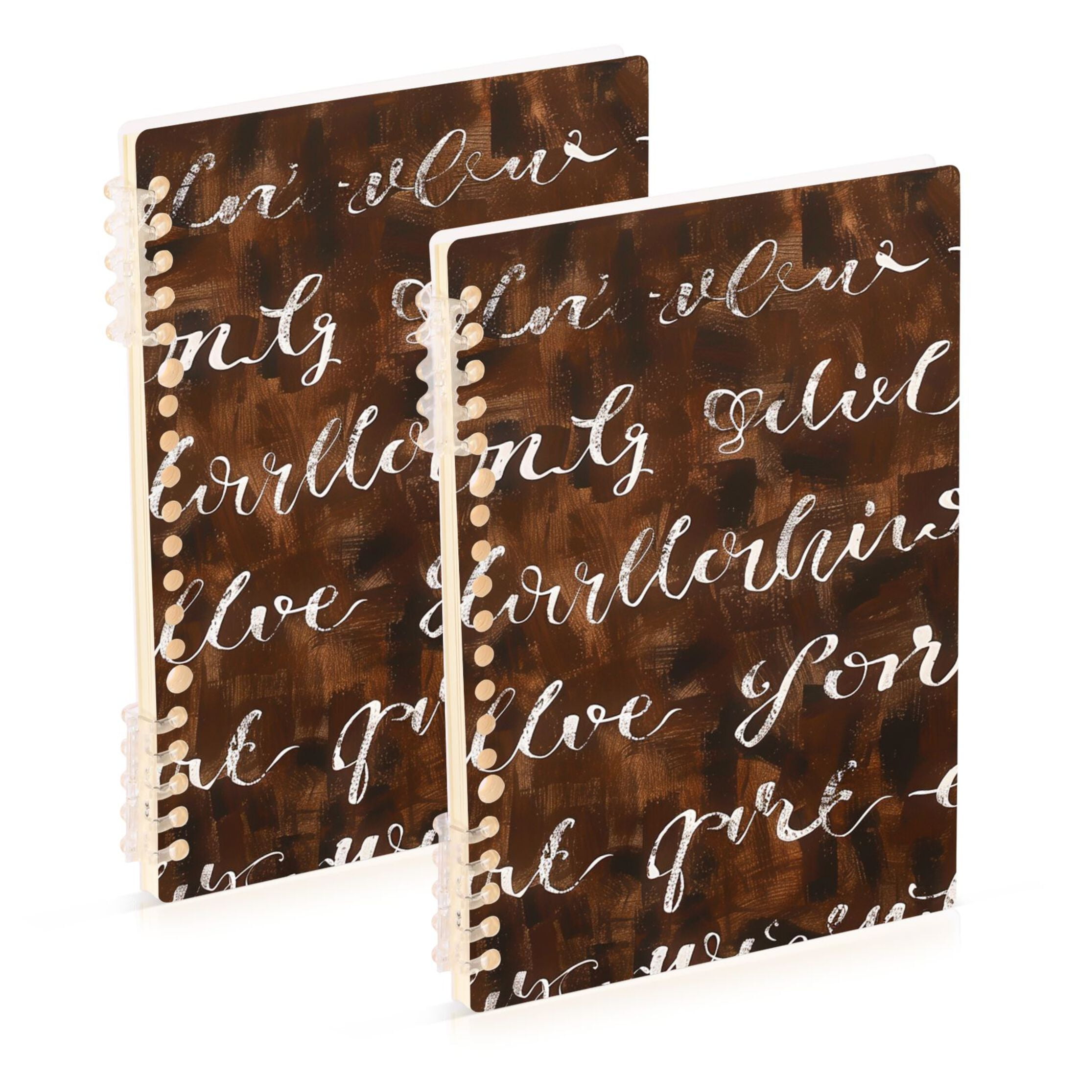 Words White Ring Binder Notebook Journey Note Diary College Ruled ...