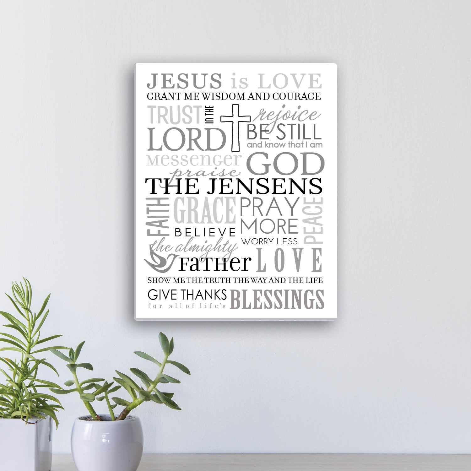 Words of Faith 11x14 Canvas