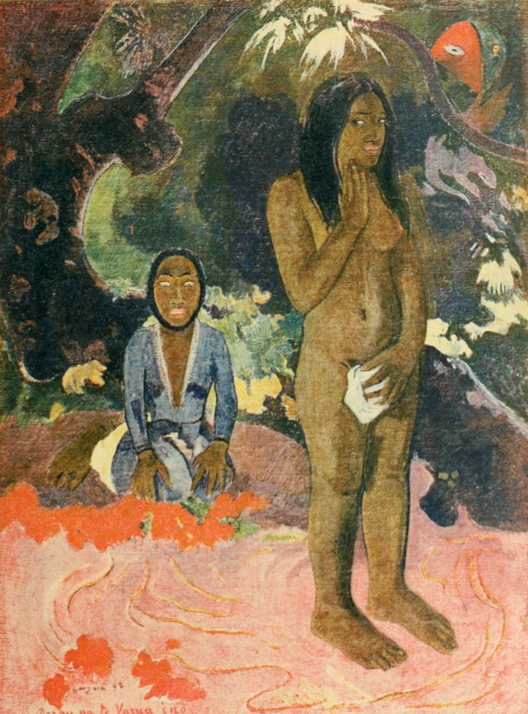 Words of the Devil 1892 Canvas Art - P Gauguin (18 x 24)