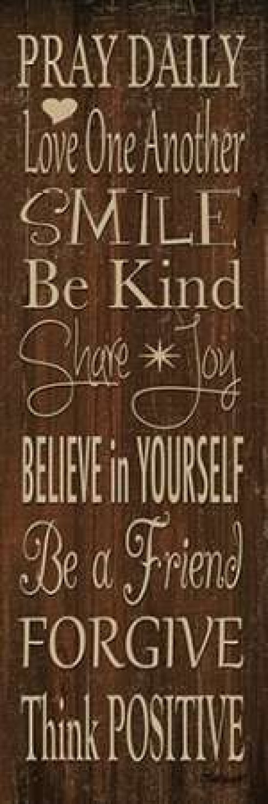 Words to Live By I Canvas Art - Todd Williams (8 x 24)