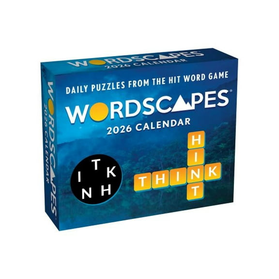 Pre-Owned Wordscapes(r) Puzzle Fun 2026 Day-To-Day Calendar, (Paperback)