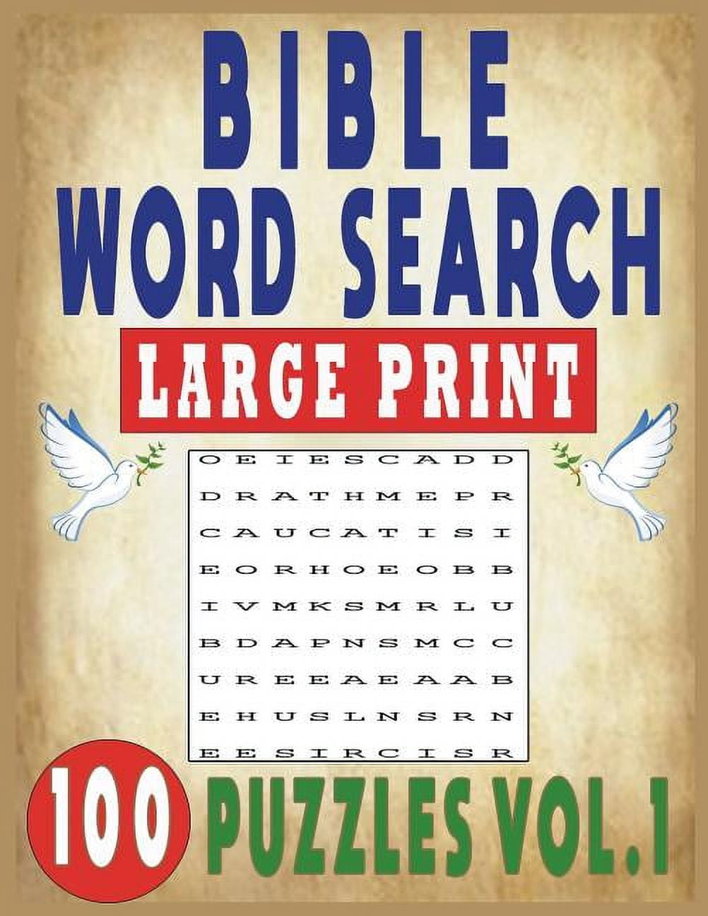 Bible Word Search Large Print 100 Puzzles Vol.1 - Walmart.com