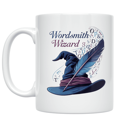 Wordsmith Wizard Translation Design - Language Enthusiast - 11 oz Ceramic Coffee Mug
