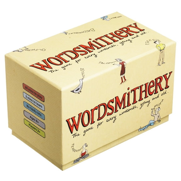 Wordsmithery - Vocabulary Building Party Game, Clarendon Games, Easy To Learn, Family Game Night, Ages 8+, 2+ Players