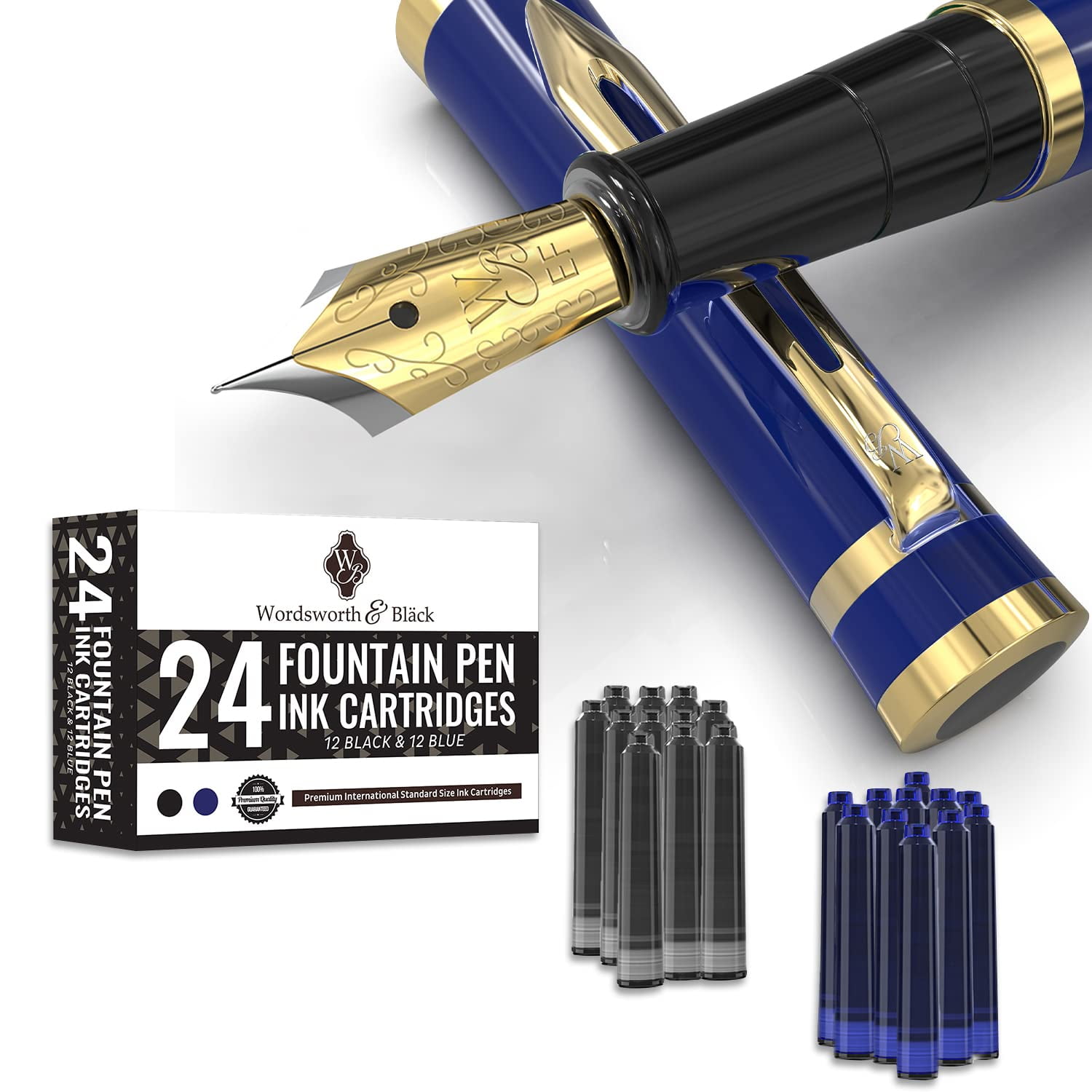 Calligraphy Fountain Pen Gift For Kids And Family Blue