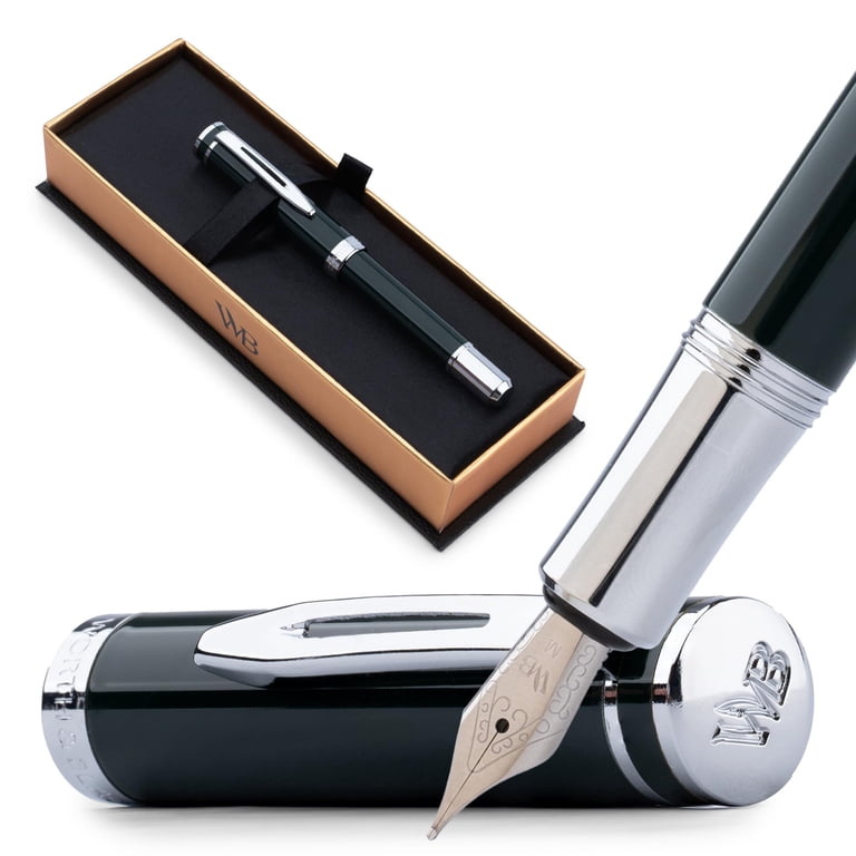 Left Handed Inky Pen Luxury Fountain Pen Sets WRITECH Left-Handed Fountain Pen - Retractable ...