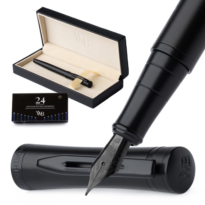 Wordsworth & Black Fountain Pen Set, Extra Fine Nib  Fountain Pen Set, Extra Fine Nib, Includes 24 Pack Ink main image 0