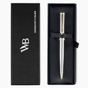 Wordsworth & Black Luxury Erudite Mechanical Pencil Set- Refillable Pencil, Gift Case; Journaling, Calligraphy, Drawing, Smooth Writing [Silver Gold]