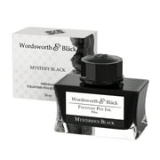 Wordsworth and Black Fountain Pen Ink Bottle, 50Ml, Mysterious Black, Bottled Ink, Smooth Ink Flow