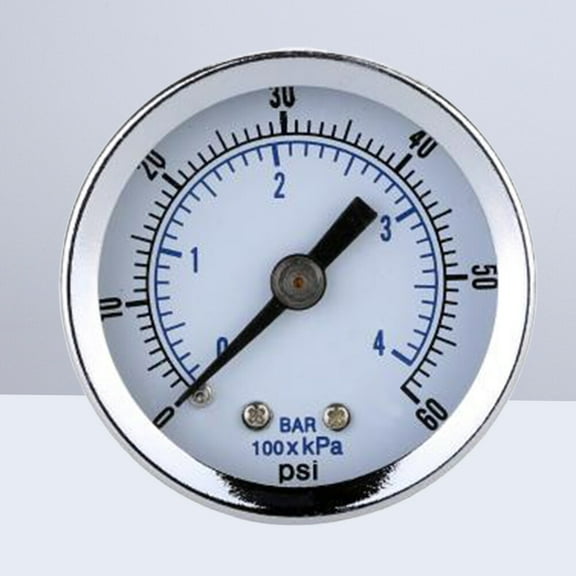 Worgeous 0-60 Psi Compressor Compressed Air Pressure Gauge Dual Scale Pressure Gauge